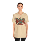 Aztec Solar Eagle Emblem Illustration Unisex T-Shirt