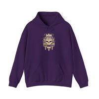 Ah Puch Skull Crown Mayan Glyph Style Unisex Hoodie