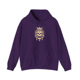 Ah Puch Skull Crown Mayan Glyph Style Unisex Hoodie