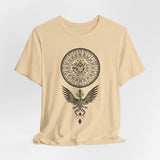 Shadow Phoenix Tribal Emblem Illustration Unisex T-Shirt