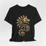 Quetzalcoatl Spiral Serpent Tribal Glyph Unisex T-Shirt