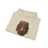 Ancient Andean Tribal Mask Stylized Face Unisex Hoodie