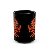 PreColumbian Aztec Head Icon Black Mug