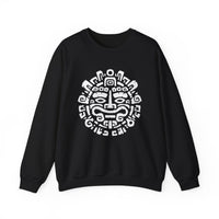 Andean Dual God Symmetry Tribal Glyph Style Unisex Sweatshirt