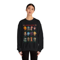 Aztec Gods Chibi Characters Pantheon Unisex Sweatshirt