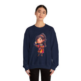 Chibi Inca Girl with Baby Condor Unisex Sweatshirt