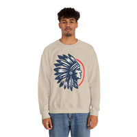 Tribal Visionary Chief Emblem Illustration Unisex Sweatshirt