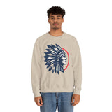 Tribal Visionary Chief Emblem Illustration Unisex Sweatshirt