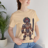 Obsidian Blade Fighter Pixel Art Unisex T-Shirt