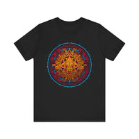 Neon Aztec Calendar Unisex T-Shirt
