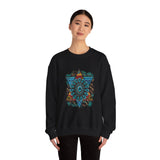 Wild Aztec Turquoise Amulet Illustration Unisex Sweatshirt