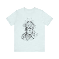 Inca Warrior Hand Drawn Tribal Portrait Unisex T-Shirt