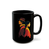Cultural Heritage Native Portrait Design Black Mug