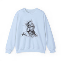 Inca Warrior Line Art Tribal Design Unisex Sweatshirt