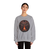 Sacred Fire Tribal Ceremony Glyph Style Unisex Sweatshirt
