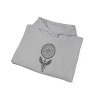 Shadow Phoenix Tribal Emblem Illustration Unisex Hoodie