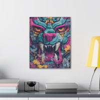 Mayan Urban Jungle Jaguar Art Canvas