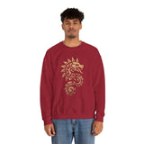 Quetzalcoatl Spiral Serpent Tribal Glyph Unisex Sweatshirt