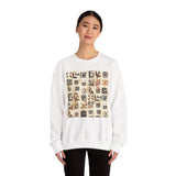 Mayan Petroglyph Stamped Texture Unisex Sweatshirt