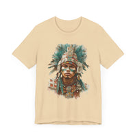 Maya Warrior Watercolor Portrait Unisex T-Shirt