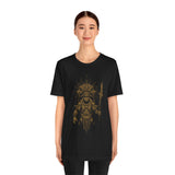 Warrior Shaman Tribal Glyph Gold Line Unisex T-Shirt