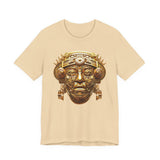 Aztec Golden Solar Deity Mask Unisex T-Shirt