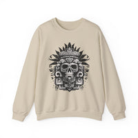 Ah Puch Death God Petroglyph Skull Unisex Sweatshirt