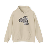 Quetzalcóatl Serpent Head Illustration Unisex Hoodie