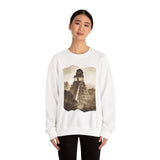 Vintage Tikal Jungle Temple Sepia Print Unisex Sweatshirt