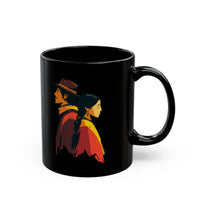 Cultural Heritage Native Portrait Design Black Mug