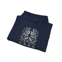 Obsidian Blade Warriors Aztec Glyph Style Unisex Hoodie
