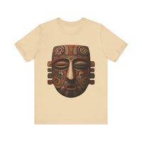 Ancient Andean Tribal Mask Stylized Face Unisex T-Shirt