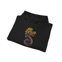 Aztec Serpent God Quetzalcoatl Modern Tribal Style Unisex Hoodie