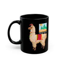 Sacred Llama of the Inca Andes Black Mug