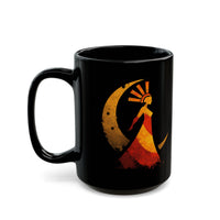 Mama Killa Inca Moon Goddess Glyph Style Black Mug