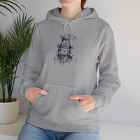 Fierce Inca Warrior Ink Illustration Unisex Hoodie