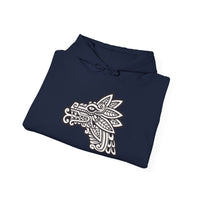 Quetzalcóatl Serpent Head Illustration Unisex Hoodie