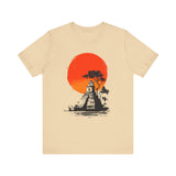 Tikal Sunset Temple Minimalist Art Unisex T-Shirt