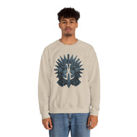 Aztec Warrior Duel Obsidian Glyph Style Unisex Sweatshirt