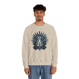 Aztec Warrior Duel Obsidian Glyph Style Unisex Sweatshirt