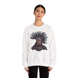 Tribal Feather Headdress Warrior Unisex Sweatshirt
