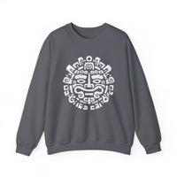 Andean Dual God Symmetry Tribal Glyph Style Unisex Sweatshirt
