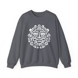 Andean Dual God Symmetry Tribal Glyph Style Unisex Sweatshirt