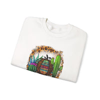 Leopard Aztec Pumpkin & Cactus Vibes Illustration Unisex Sweatshirt