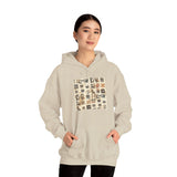 Mayan Petroglyph Stamped Texture Unisex Hoodie
