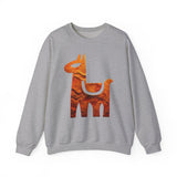 Minimalist Inca Llama Sandstone Petroglyph Unisex Sweatshirt