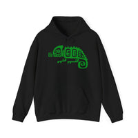 Mesoamerican Chameleon Symbol Unisex Hoodie