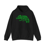 Mesoamerican Chameleon Symbol Unisex Hoodie