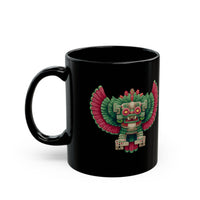 Ancient Pixel Boss Quetzalcoatl Retro Sprite Black Mug