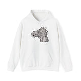 Quetzalcóatl Serpent Head Illustration Unisex Hoodie
